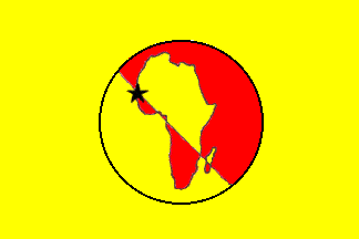 [Parti Africain pour la Démocratie et le Socialisme - African Party for Democracy and Socialism flag]